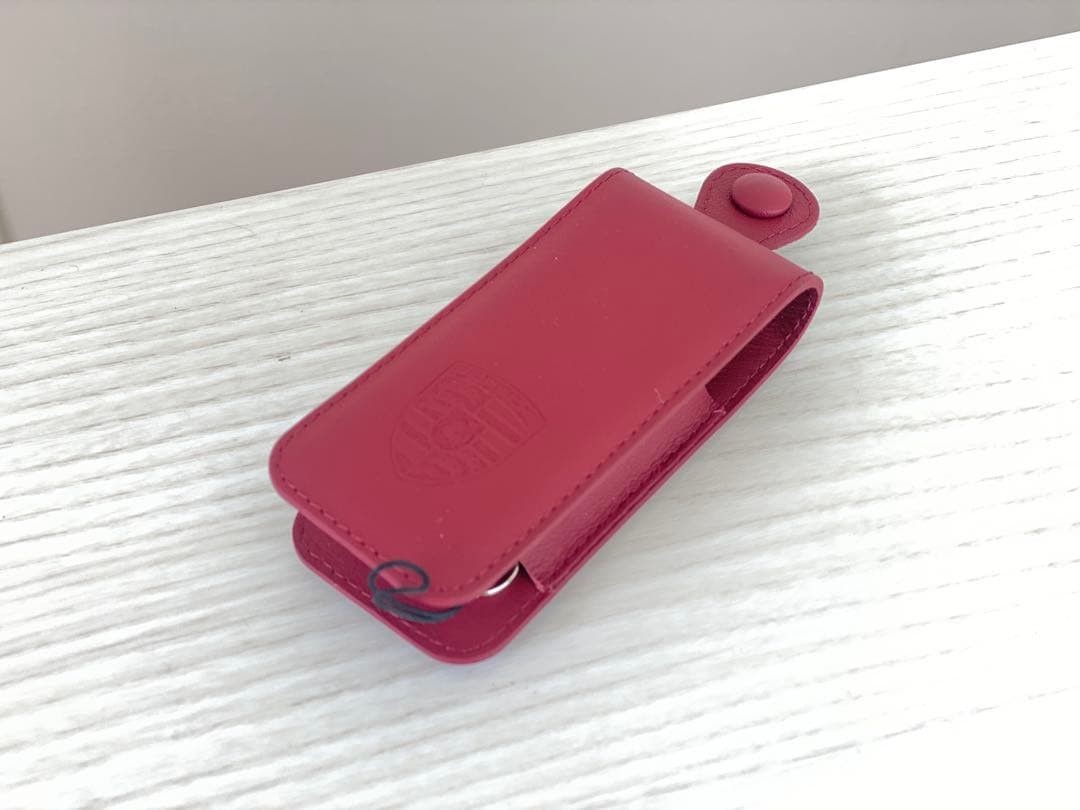 ポルシェレザーキーケース　純正品　ボルドーレッド