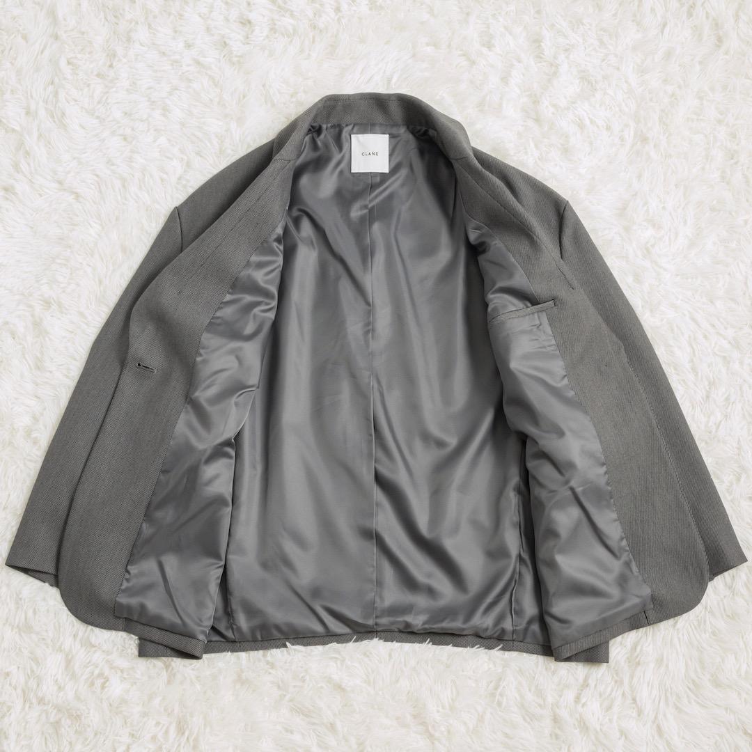 CLANE 25AW 2WAY TAILORED OVER JACKET グレー