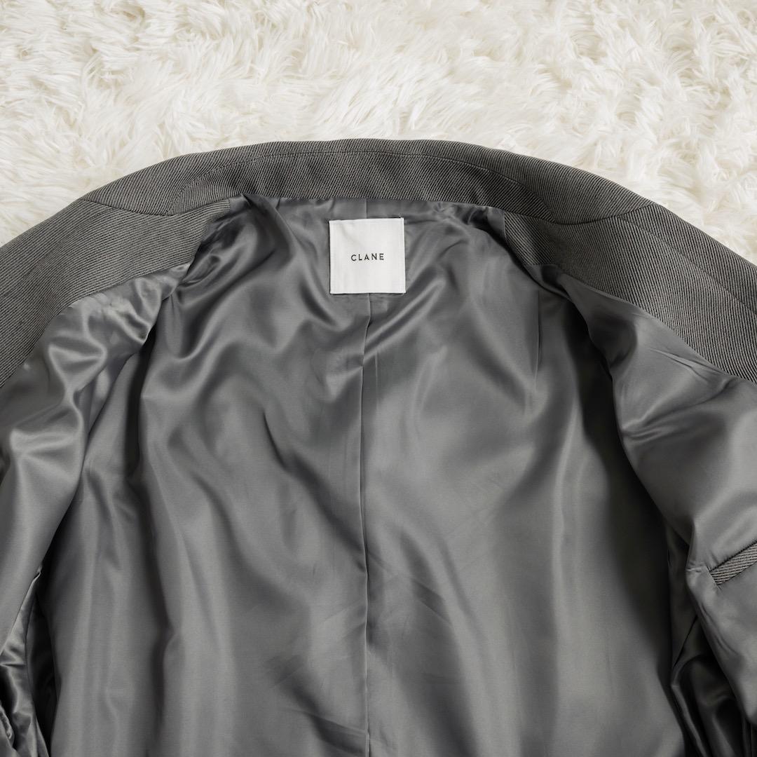 CLANE 25AW 2WAY TAILORED OVER JACKET グレー