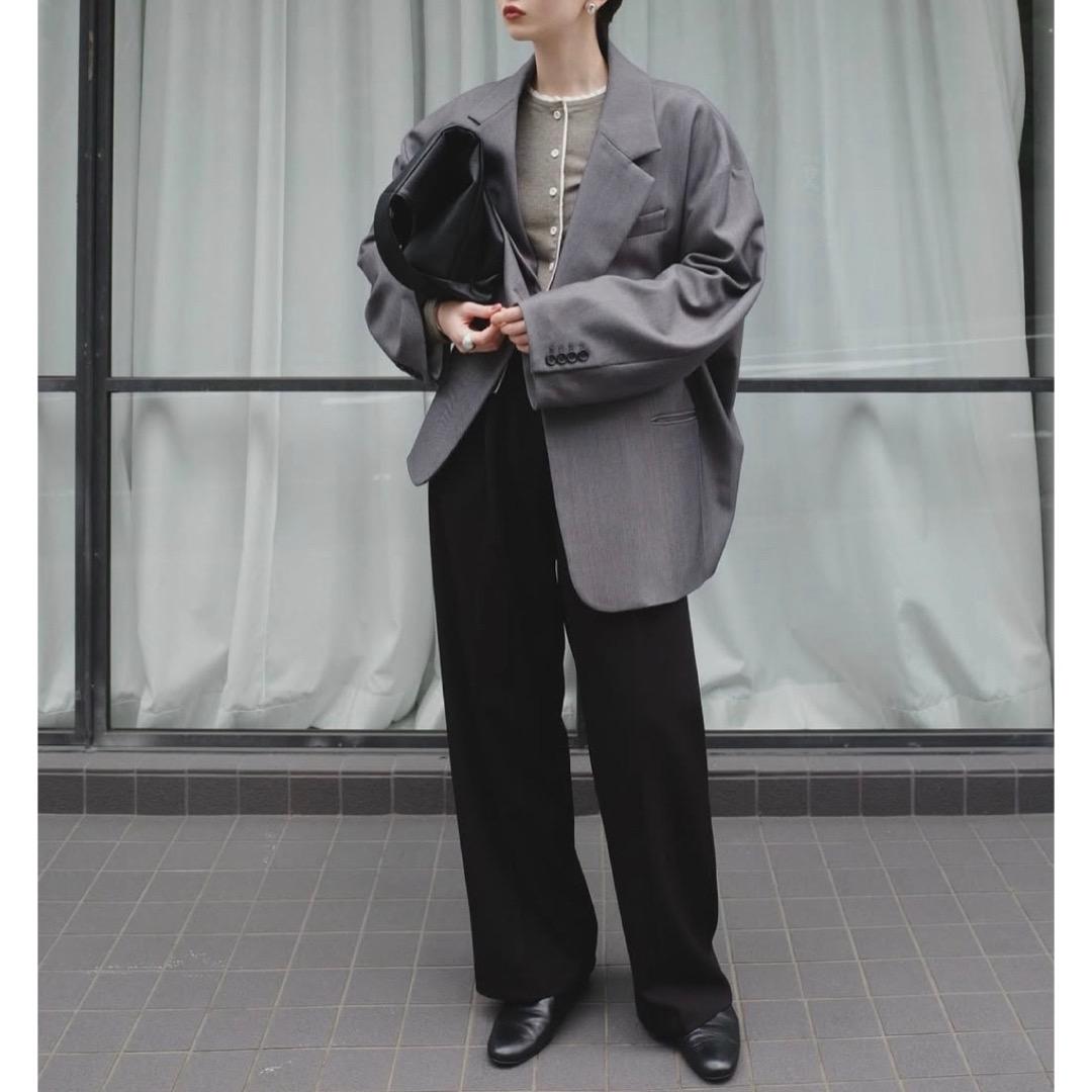 CLANE 25AW 2WAY TAILORED OVER JACKET グレー