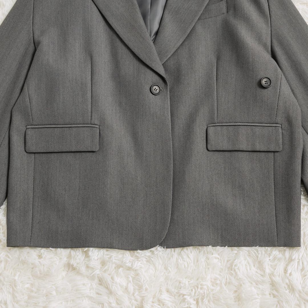 CLANE 25AW 2WAY TAILORED OVER JACKET グレー