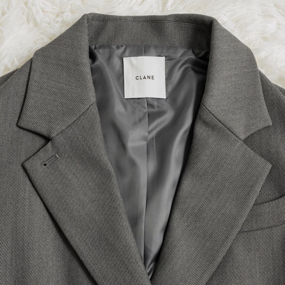 CLANE 25AW 2WAY TAILORED OVER JACKET グレー