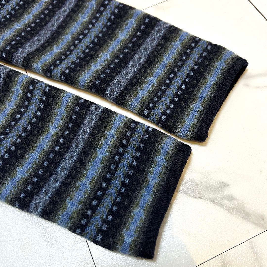 美品✨マドモアゼルノンノン ウールカーディガン ジャケット Lサイズ ネイビー