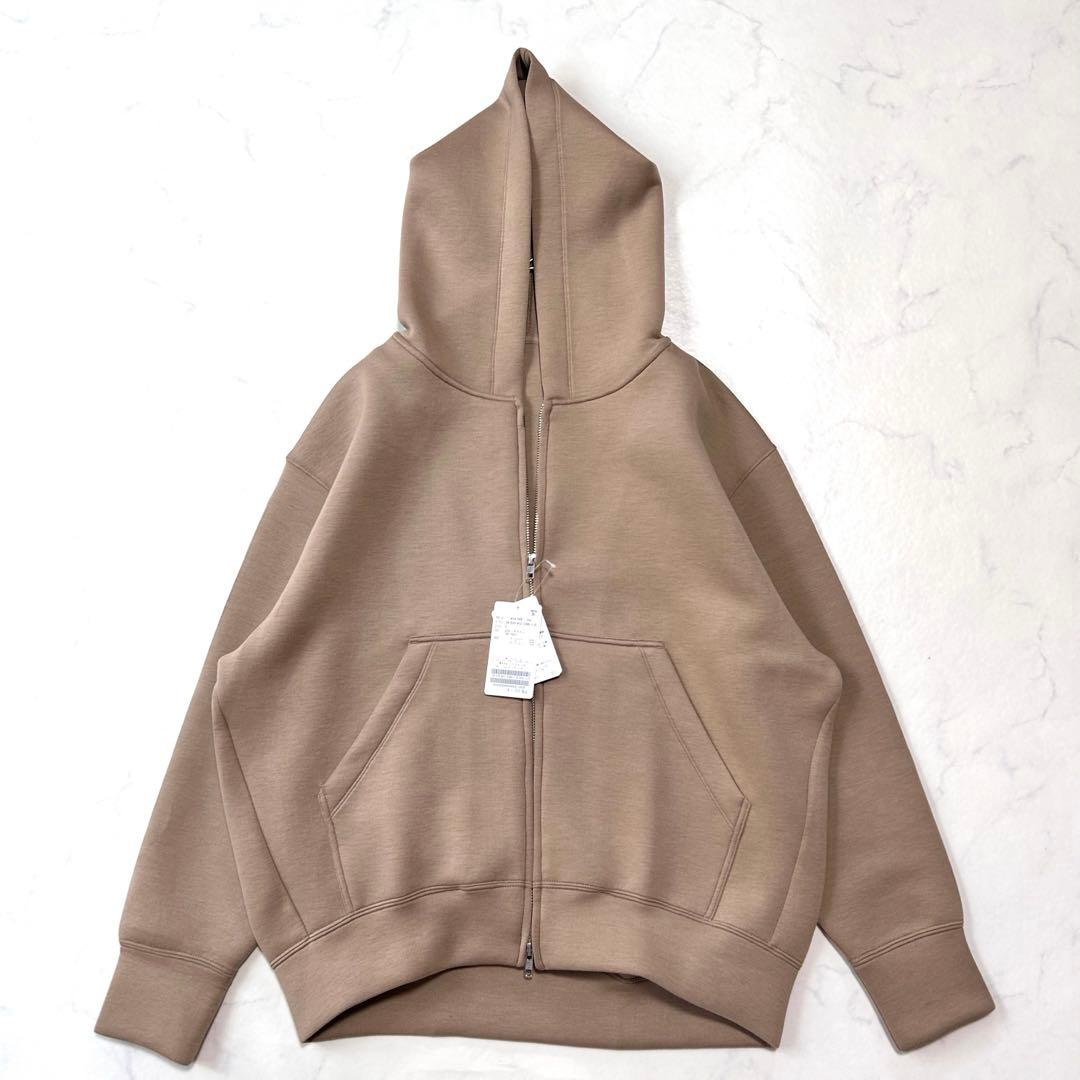 新品タグ付き スローブイエナ ボリュームジップアップ フーディ キャメル2024