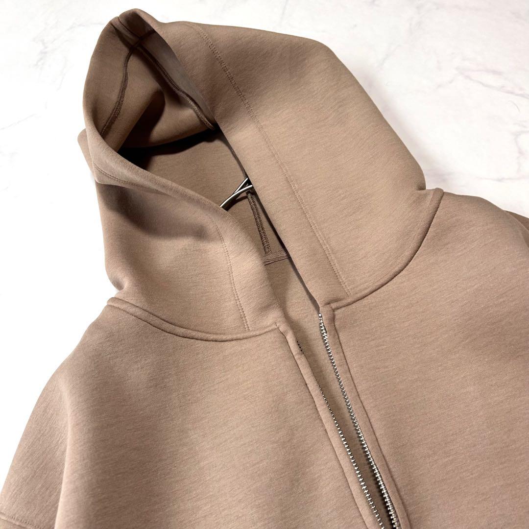 新品タグ付き スローブイエナ ボリュームジップアップ フーディ キャメル2024