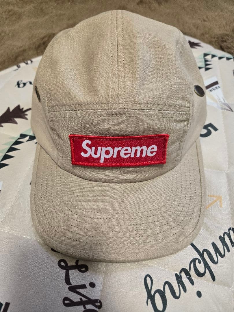 supreme 25SS military camp cap　タン
