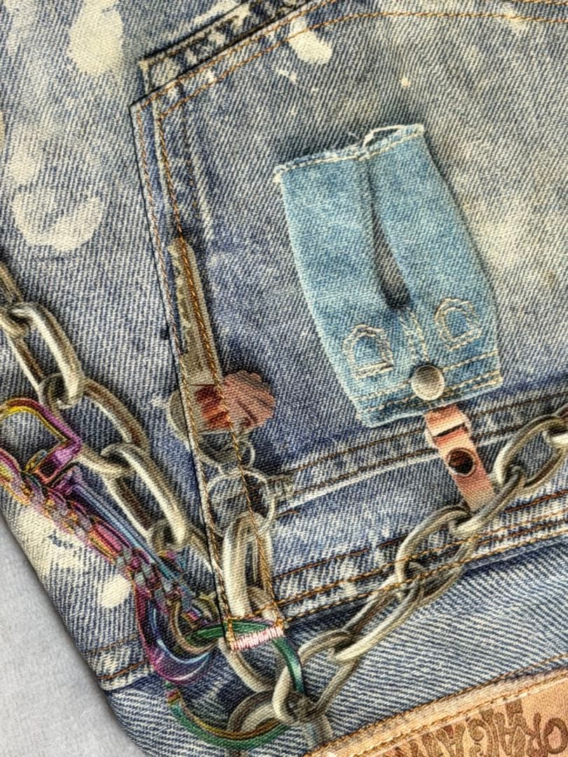 Acne Studios 1981M トロンプルイユ キーチェーンデニム