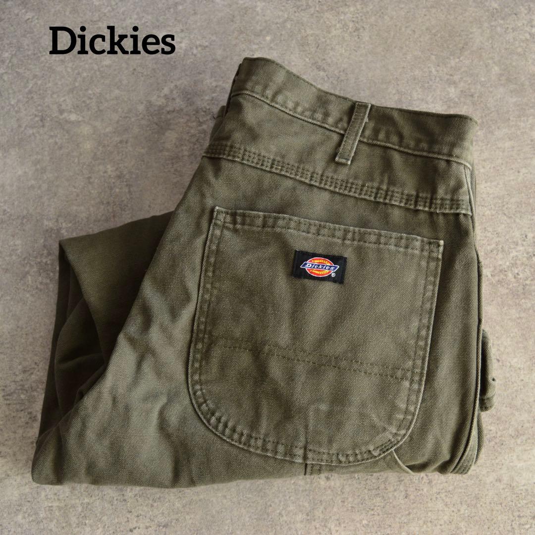 Dickies W34 ダック ワークパンツ ペインターパンツ フェード