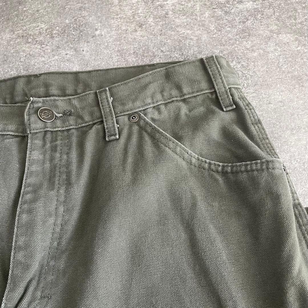 Dickies W34 ダック ワークパンツ ペインターパンツ フェード