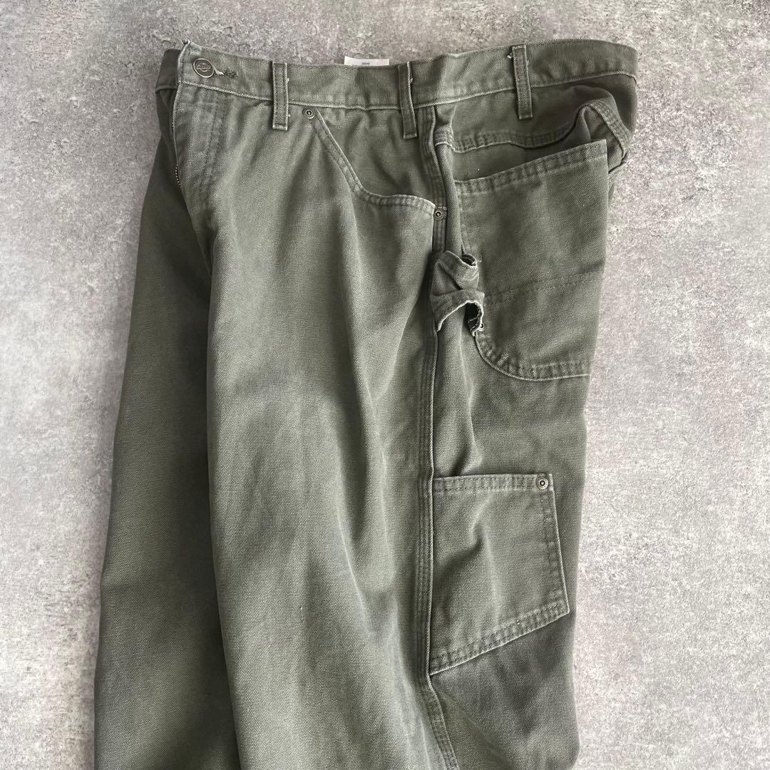 Dickies W34 ダック ワークパンツ ペインターパンツ フェード