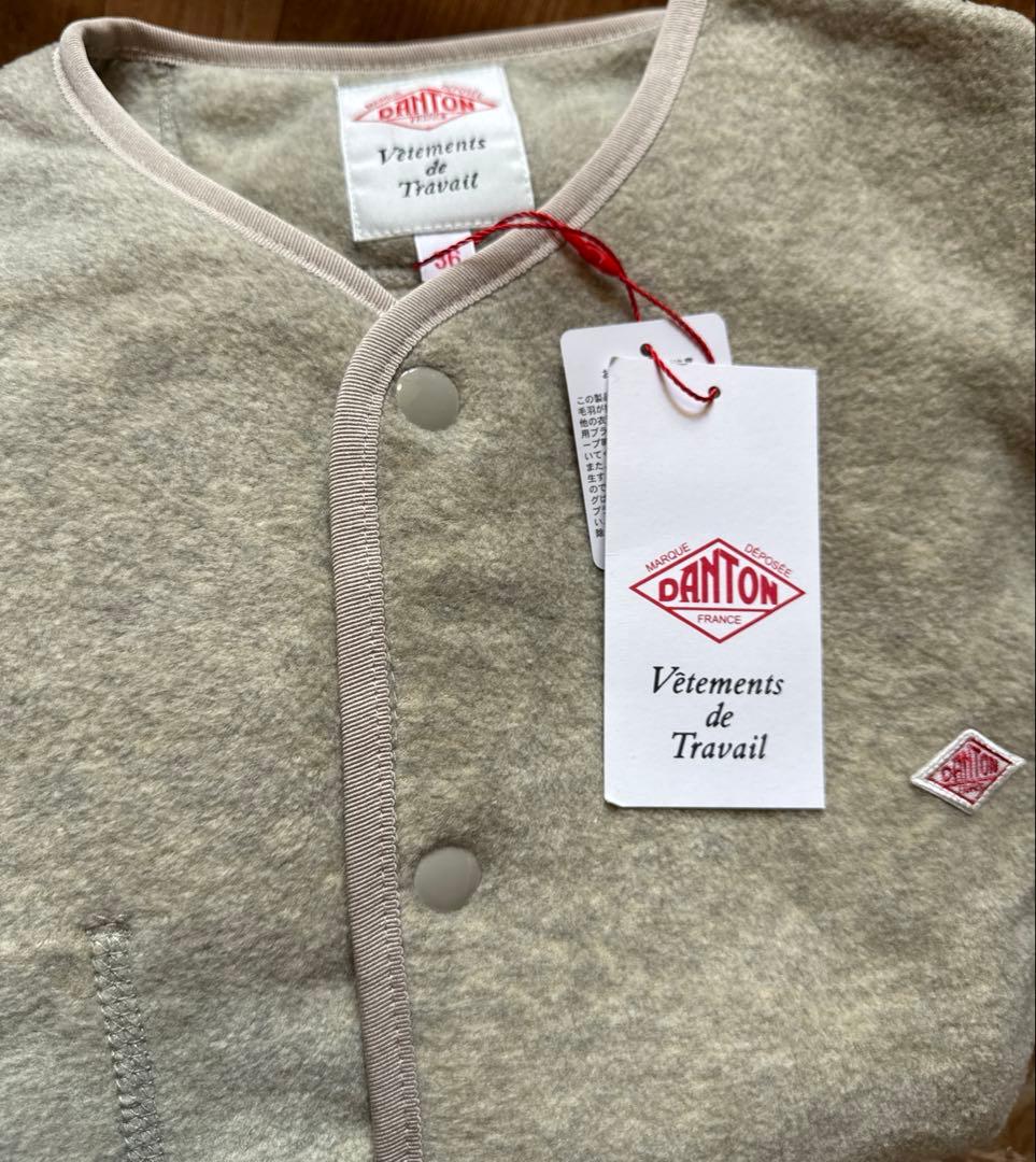 未使用品　ダントン　ノーカラージャケットマーブル36 Mサイズ
