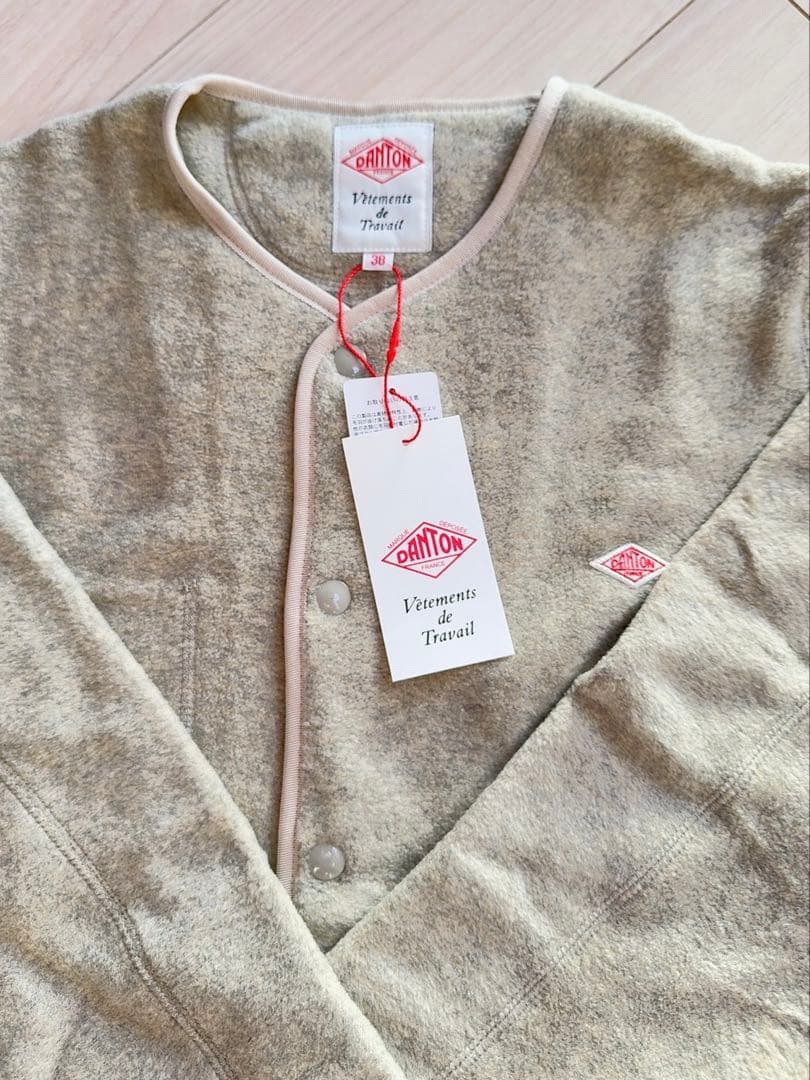 未使用品　ダントン　ノーカラージャケットマーブル36 Mサイズ