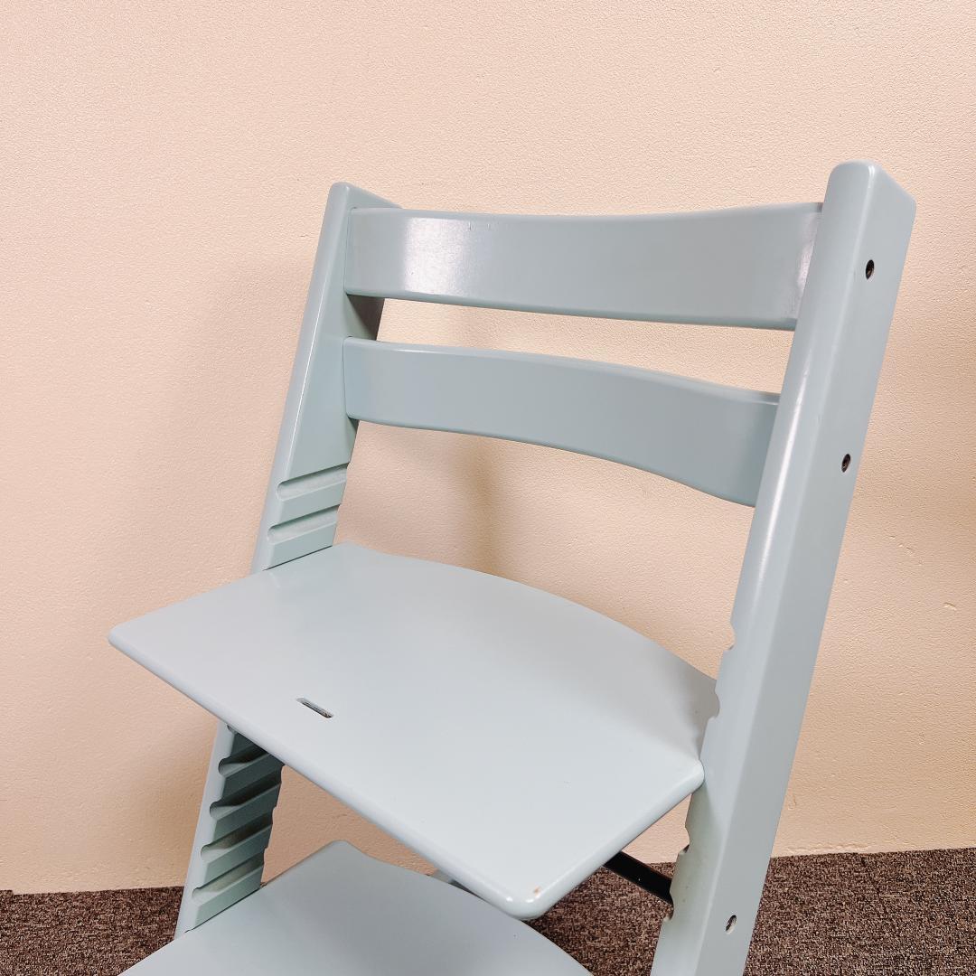 【良品】STOKKE トリップトラップ アクアブルー シリアル6