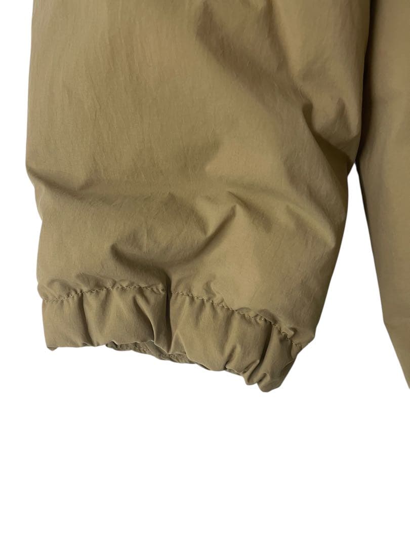 撥水フード付きダウンジャケット 男女兼用L・ベージュ