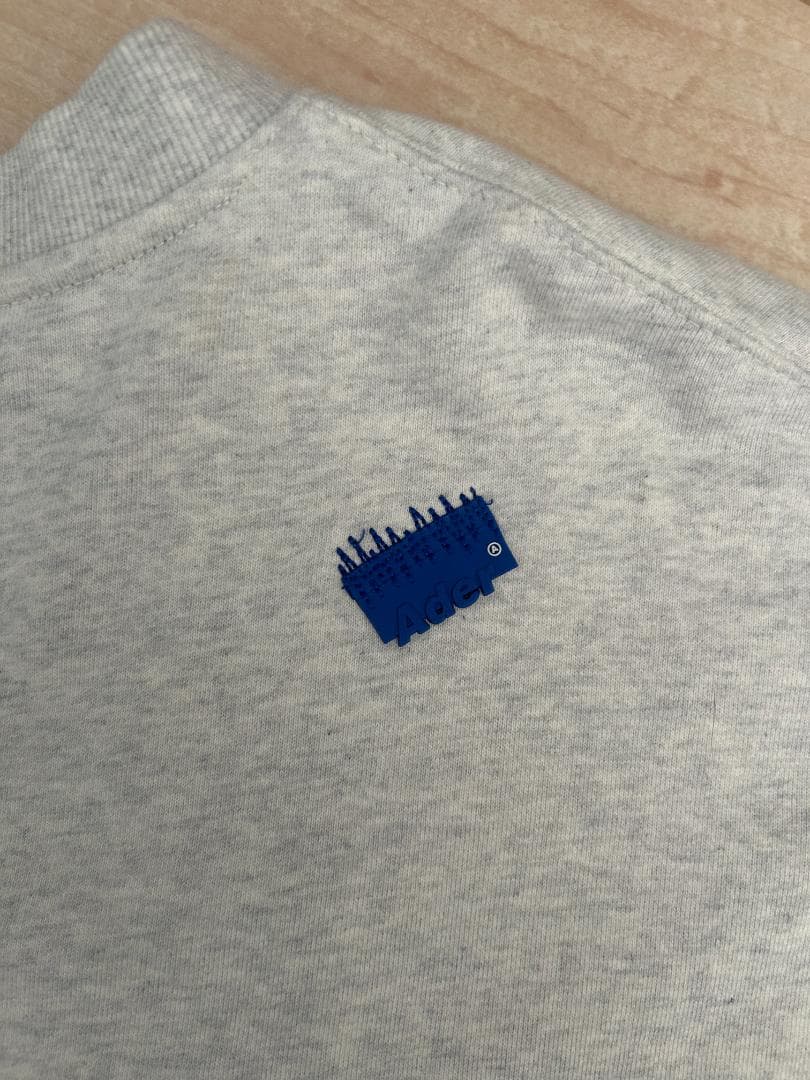 ADERERROR 19SS グレー クルーネック トレーナー