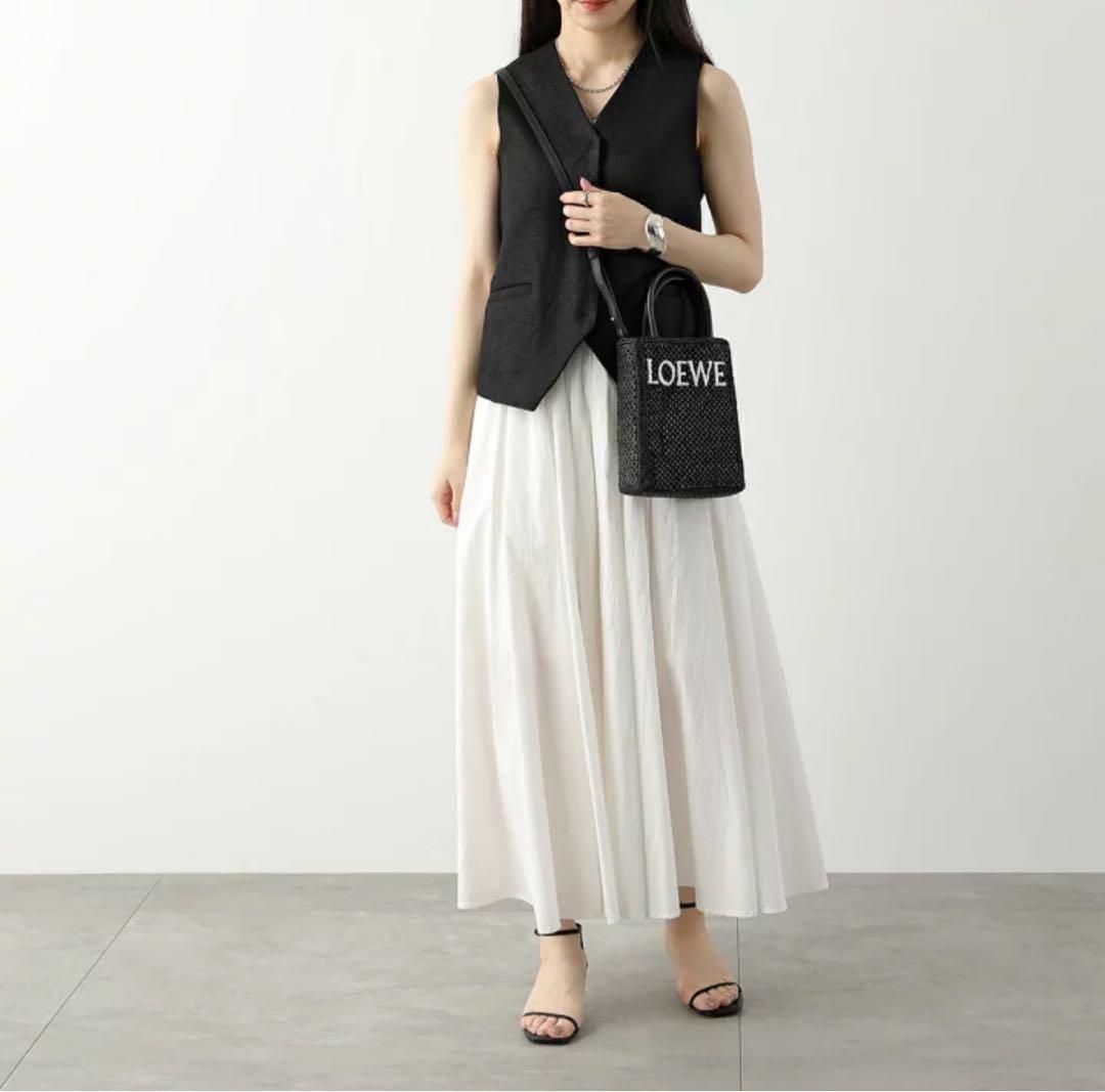 ロエベLOEWE ラフィア　トートバッグ　ショルダー　ロゴ