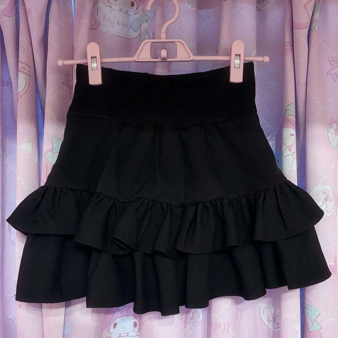 Amilige アミリージュ コルセット風フリルスカート 地雷系 地雷