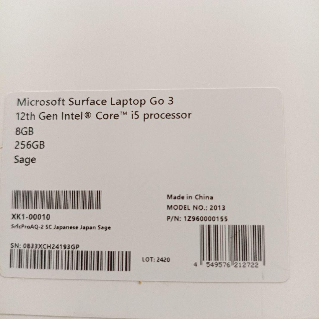 Windowsノート本体 Microsoft Surface Laptop Go 3 sage