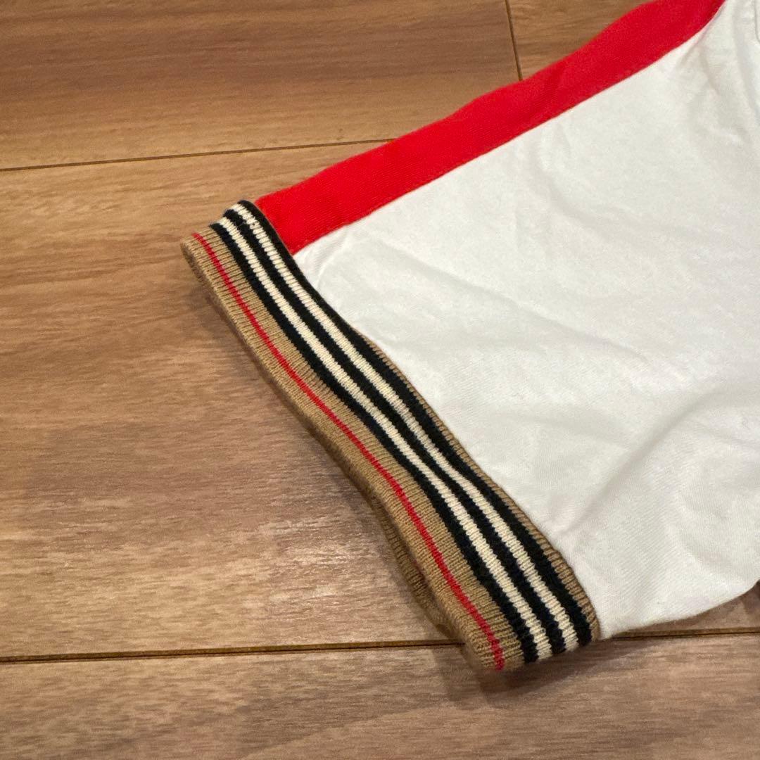 BURBERRY Tシャツ ホワイト/レッド/ブラック
