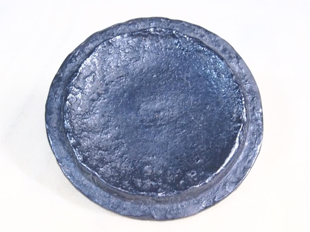 【未使用】大峰造 蝋型 農村田舎文様 鉄瓶 富士型 合掌造り/白川郷 金属工芸