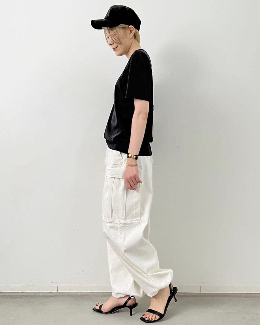 GOOD GRIEF! ワイドカーゴパンツ S 白 アパルトモン