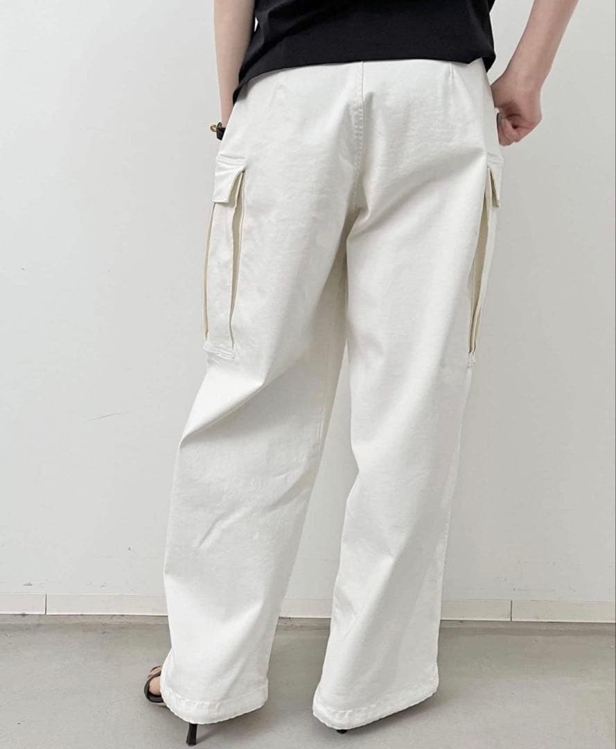 GOOD GRIEF! ワイドカーゴパンツ S 白 アパルトモン