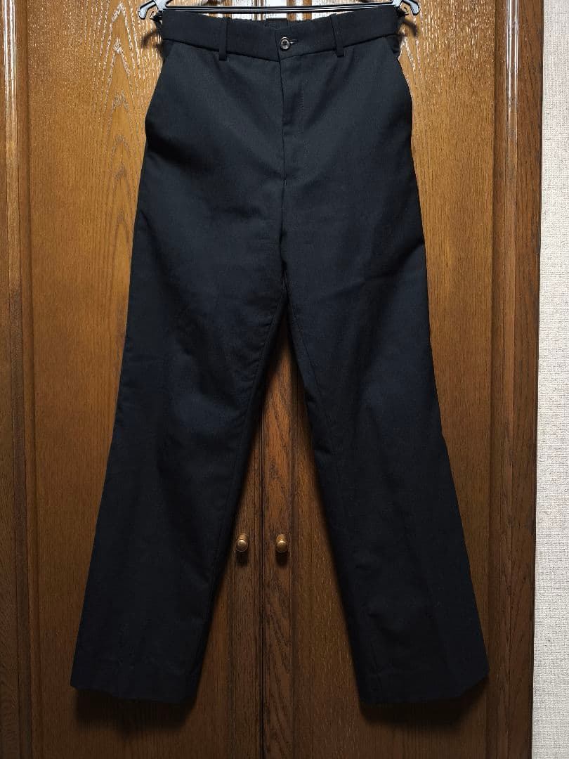 MARKAWARE ウールトロピカル　ストレートトラウザー　ブラック　サイズ1