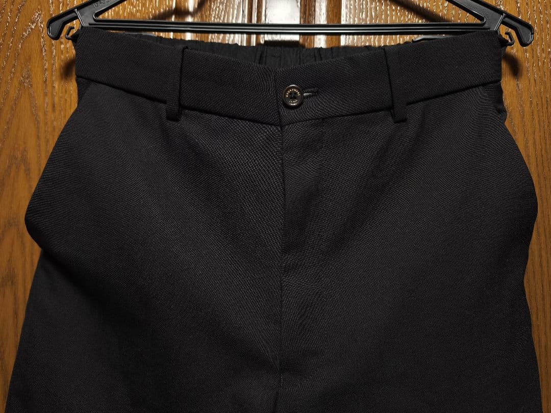 MARKAWARE ウールトロピカル　ストレートトラウザー　ブラック　サイズ1