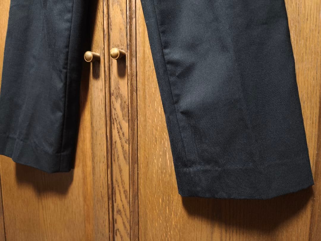 MARKAWARE ウールトロピカル　ストレートトラウザー　ブラック　サイズ1