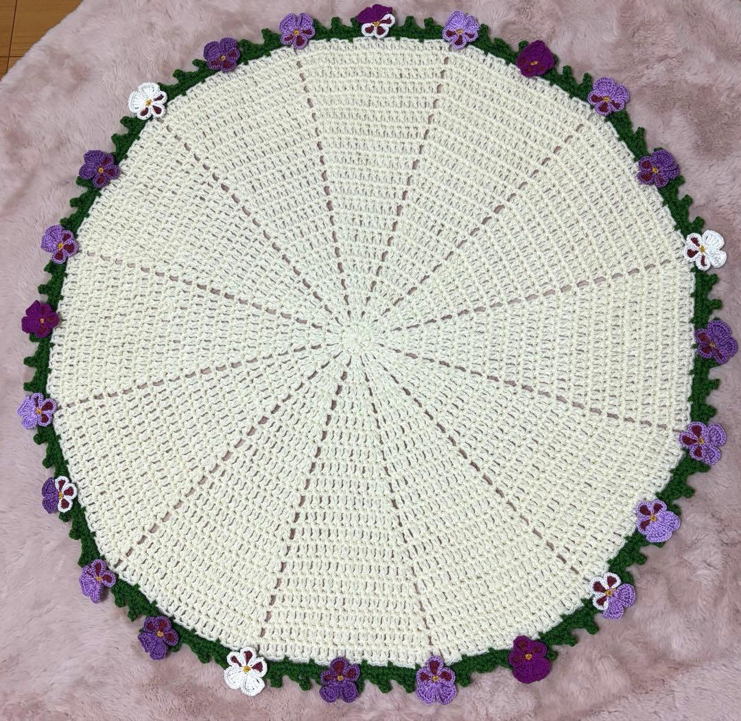 しらゆり　花束ブランケット　フラワーブランケット