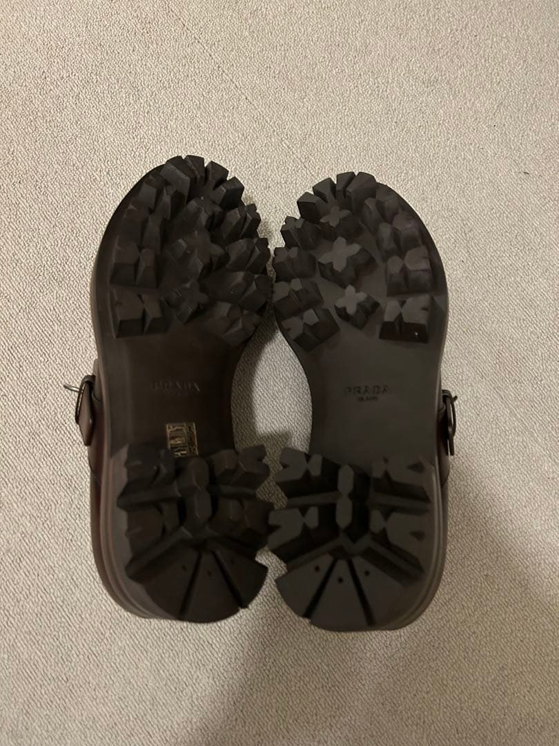 靴 prada 2013aw tank sole moccasin shoes