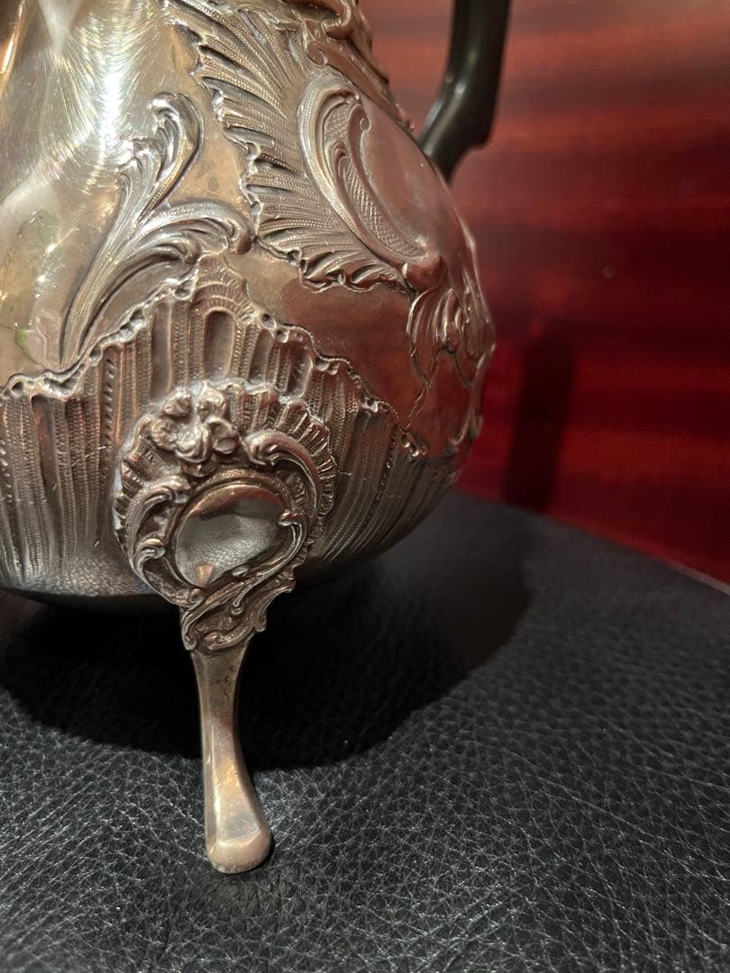 フランス　純銀製　ティーポット　ポット　アンティーク　スターリングシルバー