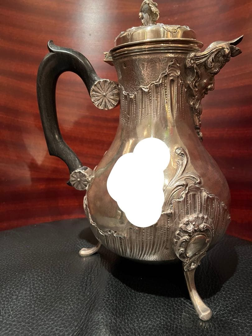 フランス　純銀製　ティーポット　ポット　アンティーク　スターリングシルバー