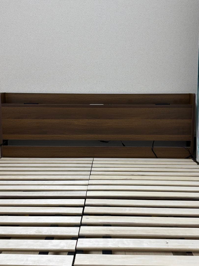 【10/31まで】Bed Style 照明・電源付ベッド (ダブル) フレーム