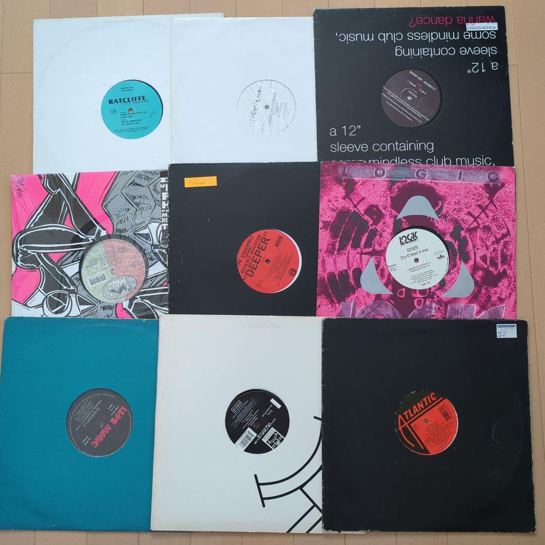 HOUSEなどダンスミュージックのレコード1箱セット 約70枚 ①
