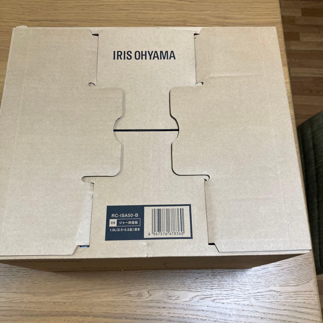 未使用品 アイリスオーヤマ IHジャー炊飯器 RC-ISA50-B