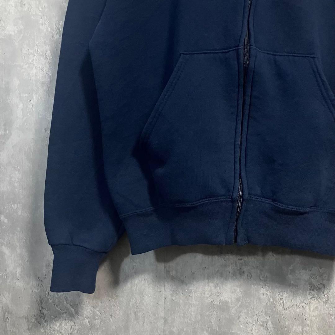 ラッセルアスレチック90sUSA製フルジップパーカーM相当ブランク無地ソリッド