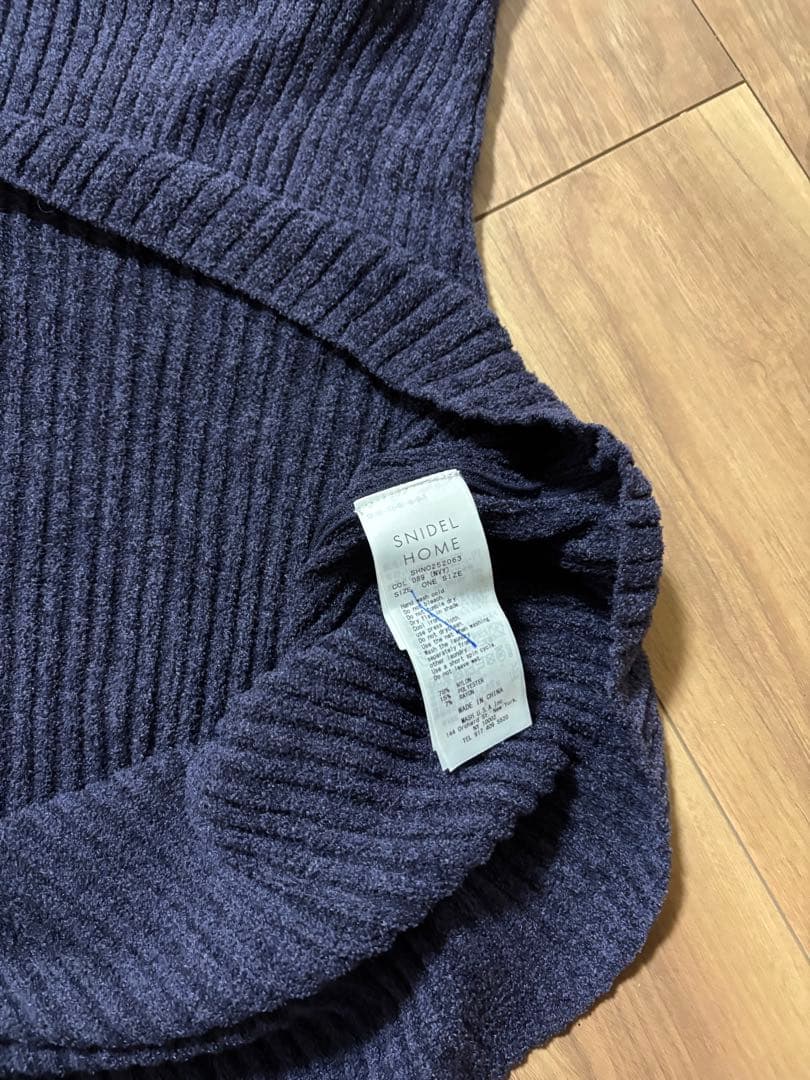 新品 SNIDEL  ランダムリブニットワンピース カップ付き
