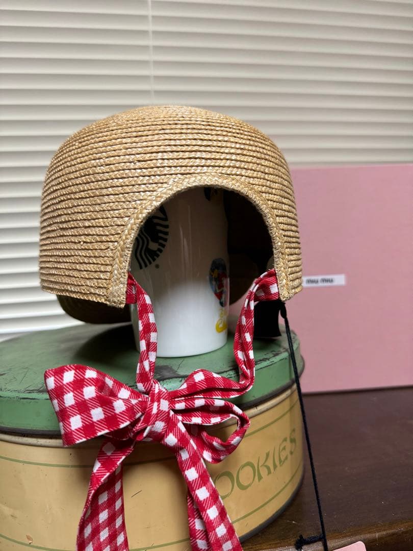 MIU MIU ストローキャップ 麦わら