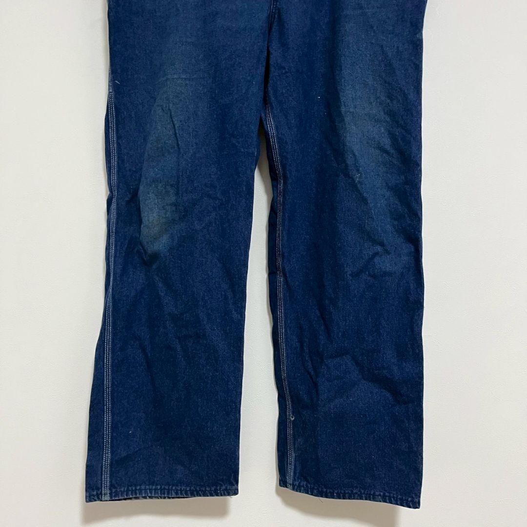 YBM55【USA製】Carhartt　オーバーオール【メンズ44×34】デニム