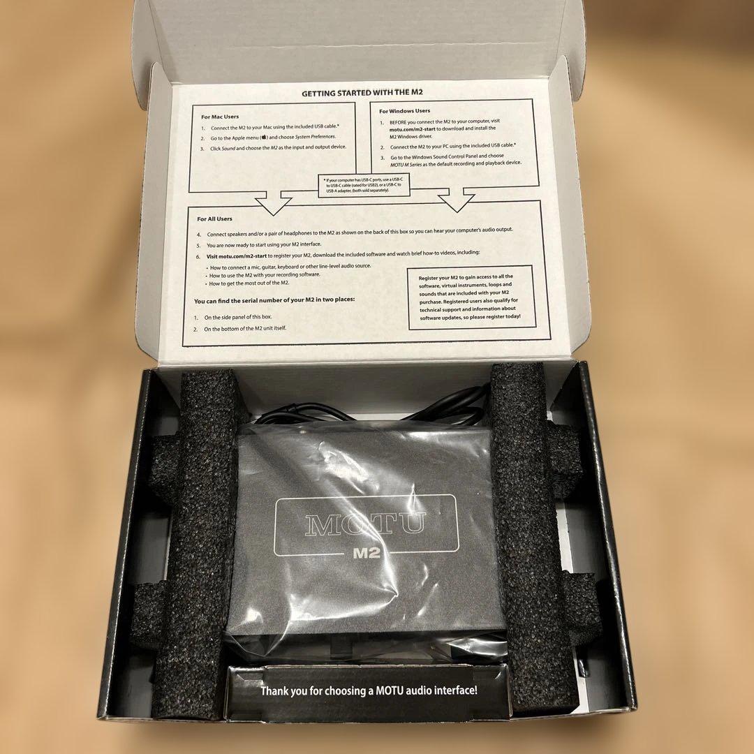 《美品》オーディオインターフェース　MOTU M2 動作確認済み