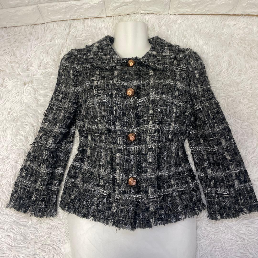 DOLCE&GABBANA/ドルチェ&ガッパーナ、ツィードジャケット、軽量、36