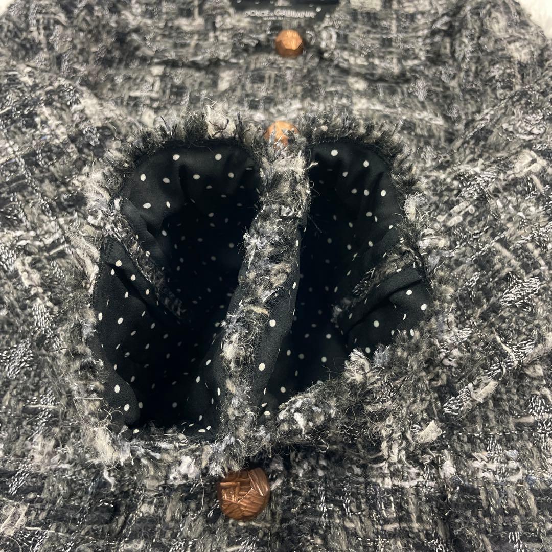 DOLCE&GABBANA/ドルチェ&ガッパーナ、ツィードジャケット、軽量、36