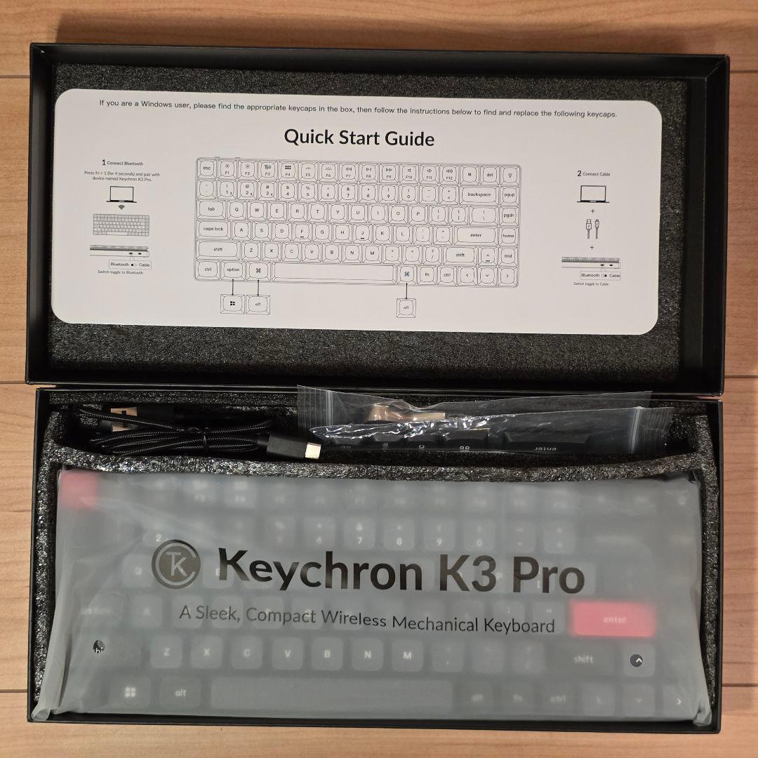 Keychron K3 Pro US配列 RGBライト ホットスワップ対応