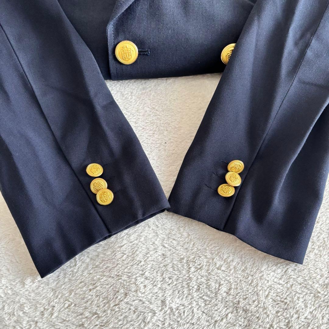 ✨️美品✨️ J.PRESS ジェイプレス 金ボタン ダブルジャケット ネイビー
