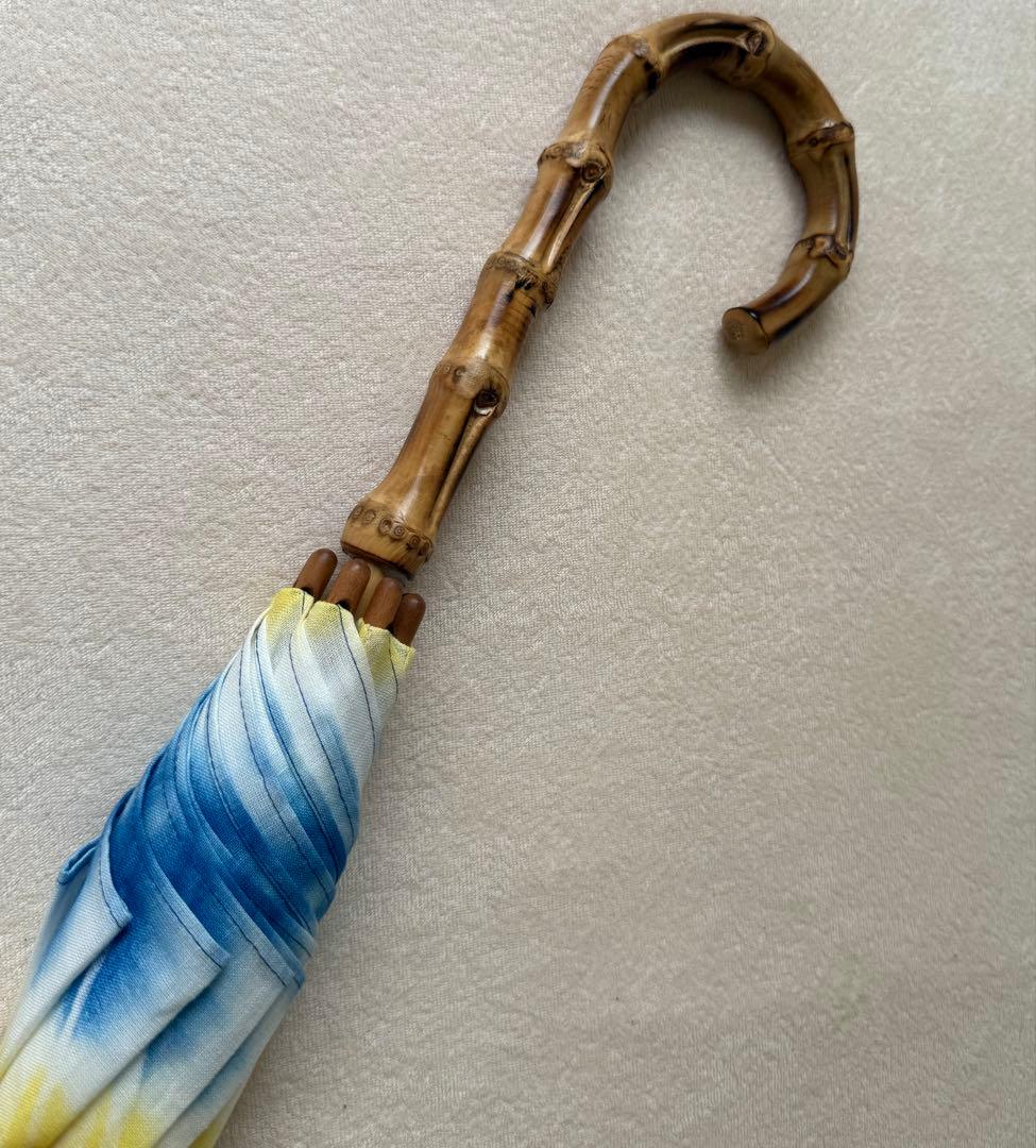 京都 老舗「藤井絞り」完売品 麻100% UV加工 美品 すぐに匿名発送します