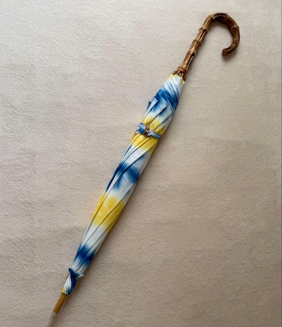 京都 老舗「藤井絞り」完売品 麻100% UV加工 美品 すぐに匿名発送します