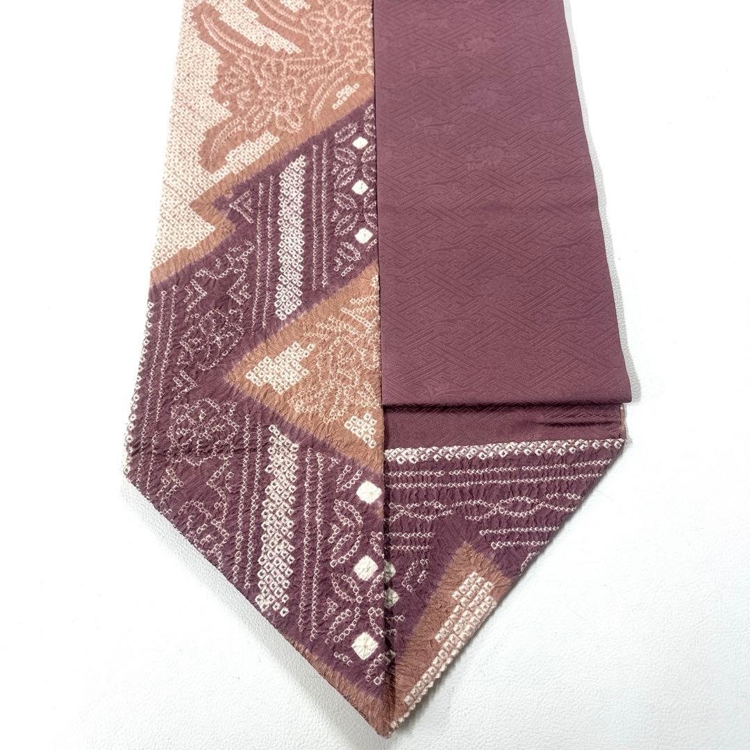 専用帯4737 ●藤娘きぬたや謹製 高級 正絹 絞り 名古屋仕立て 名古屋帯