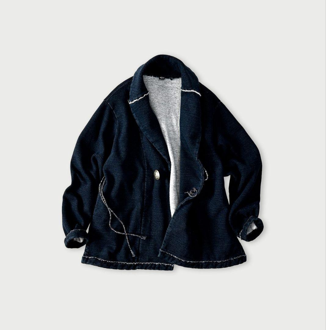 本日最終日45R★山裏毛の908ショール（インディゴ）今季