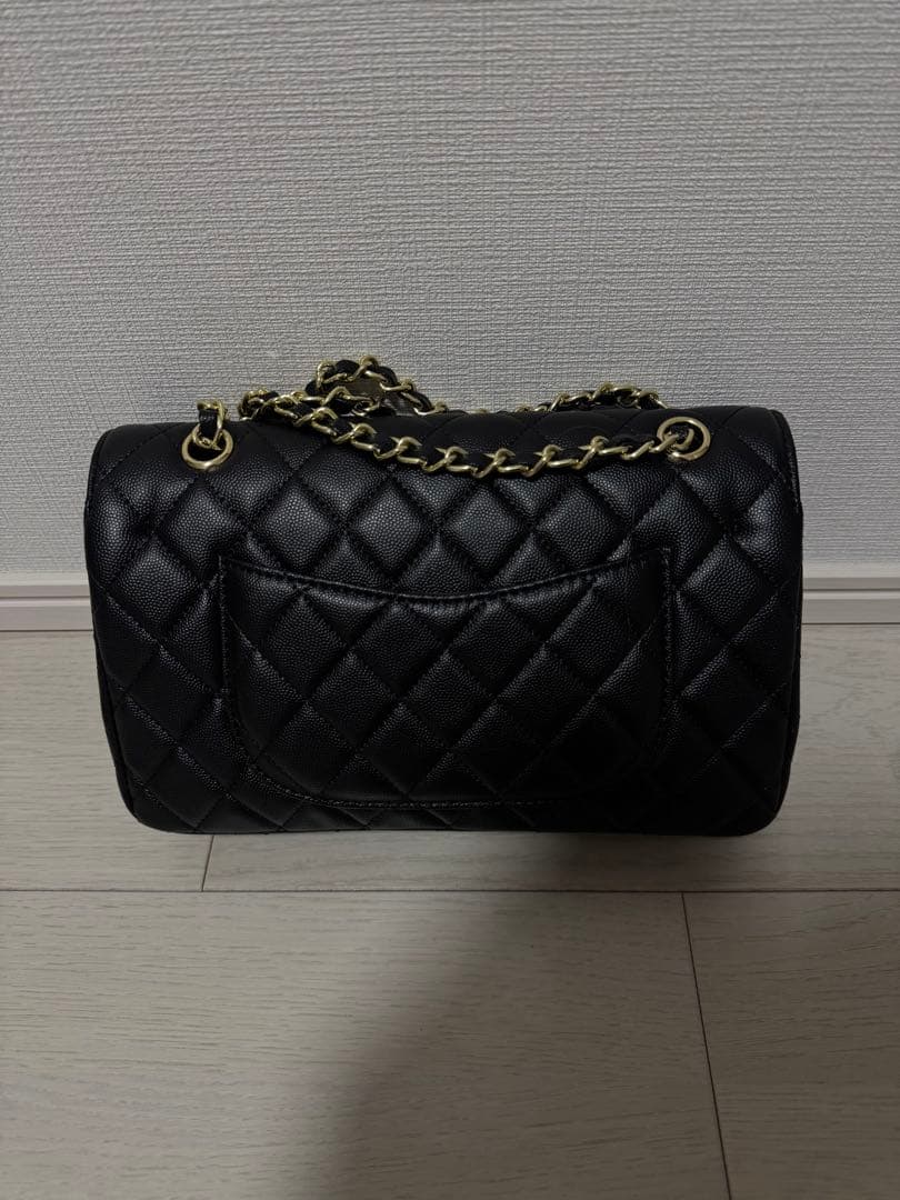 CHANEL ノベルティ　マトラッセ風ハンドバッグ　キャビアスキン